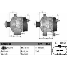 Alternator 14V. 140A. new with a deposit AUDI A1. A3. A4 B6. A4 B7. TT. SEAT ALHAMBRA. ALTEA. ALTEA XL. IBIZA IV. IBIZA IV SC. I
