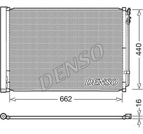 Condensator AC BMW 5 F10. 5 F11. 5 GRAN TURISMO F07. 6 F12. 6 F13. 6 GRAN COUPE F06. 7 F01. F02. F03. F04 2.0D-4.4H 02.08-10.18 