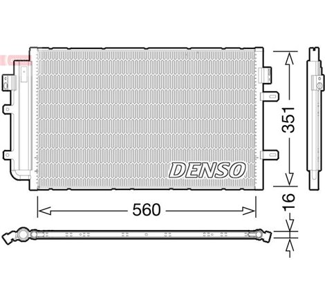 Condensator AC IVECO DAILY IV. DAILY V. DAILY VI 2.3D-3.0CNG-3.0D 05.06- - Denso-DCN12005