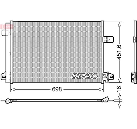 Condensator AC VW CALIFORNIA T6 CAMPER. MULTIVAN T6. TRANSPORTER T6. TRANSPORTER T6-CARAVELLE T6 2.0-2.0D 04.15-08.24 - Denso-DC