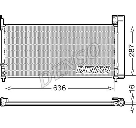 Condensator AC TOYOTA AURIS 1.8H 10.12-12.18 - Denso-DCN50122