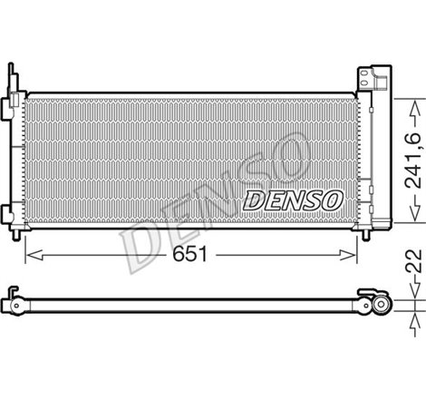 Condensator AC TOYOTA RAV 4 IV 2.5H 11.15-11.18 - Denso-DCN50123