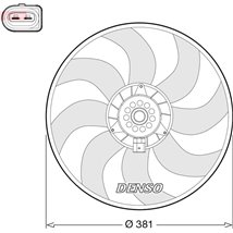 Ventilator radiator Stanga AUDI A6 ALLROAD C7. A6 C7. A7. Q3. Q5 1.4-3.0D 11.08-10.18 - Denso-DER02006