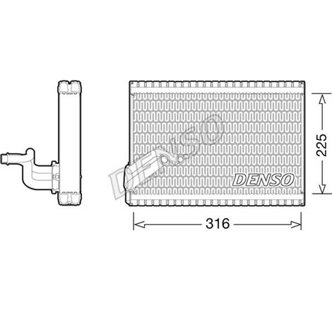 Air conditioning evaporator CITROEN BERLINGO MULTISPACE. BERLINGO-MINIVAN. C4 PICASSO I. XSARA PICASSO. PEUGEOT PARTNER. PARTNER