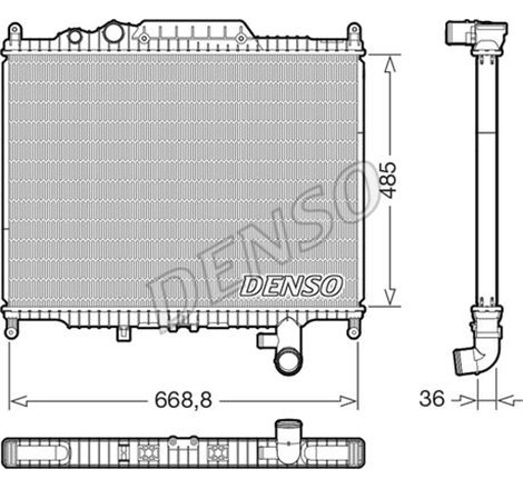 Radiator motor LAND ROVER DISCOVERY IV. RANGE ROVER SPORT I 3.0D 09.09-12.18 - Denso-DRM14003