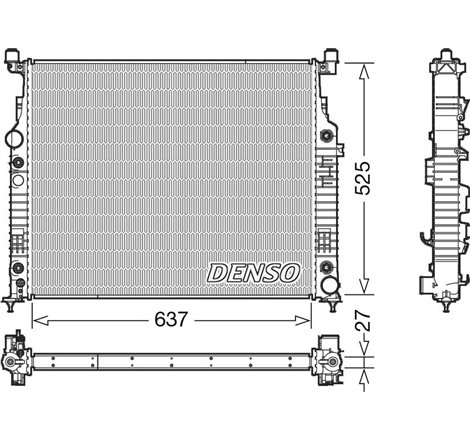 Radiator motor MERCEDES G W461. GL X164. M W164. R W251. V251 3.0-5.5 - Denso-DRM17056