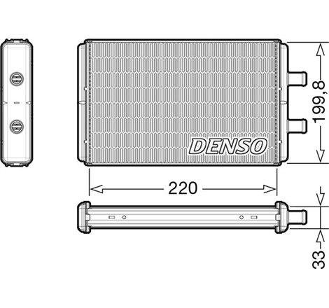 Heater IVECO DAILY III 2.3D-3.0D 09.02-07.07 - Denso-DRR12016