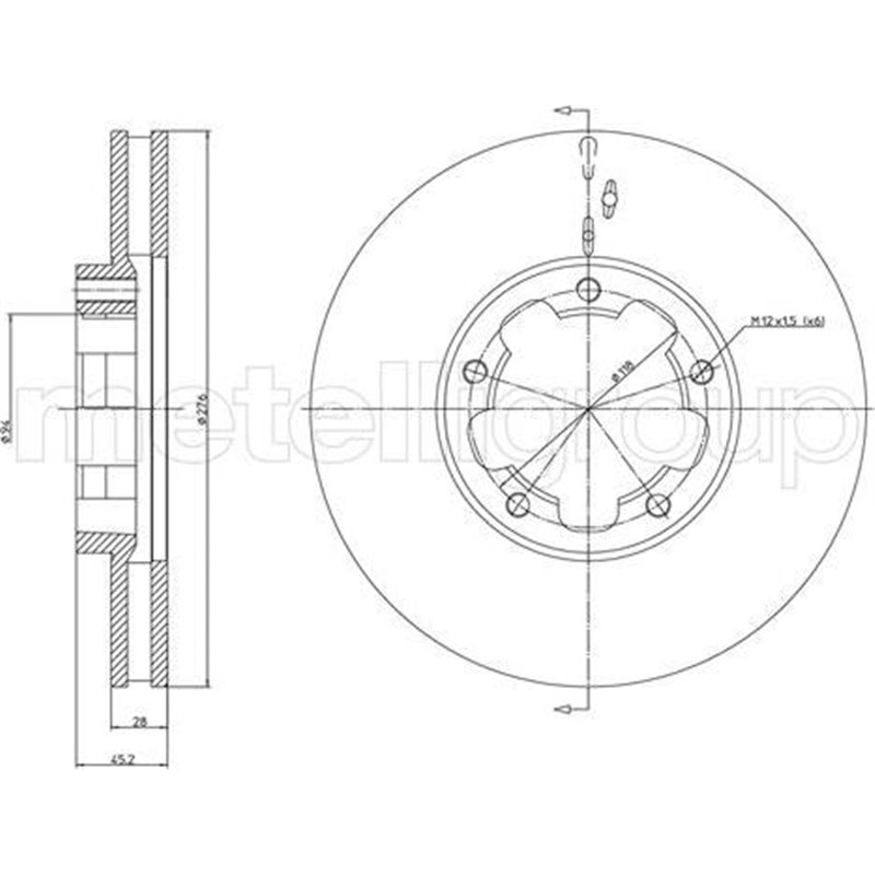 Disc frana - DT Spare Parts-6.61027