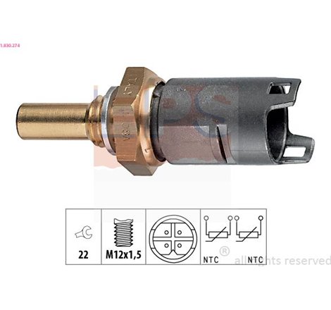 Senzor,temperatura lichid de racire - EPS-1-830-274