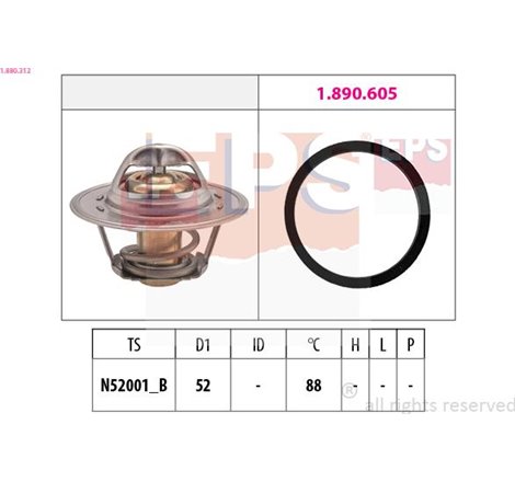 Termostat,lichid racire - EPS-1-880-312