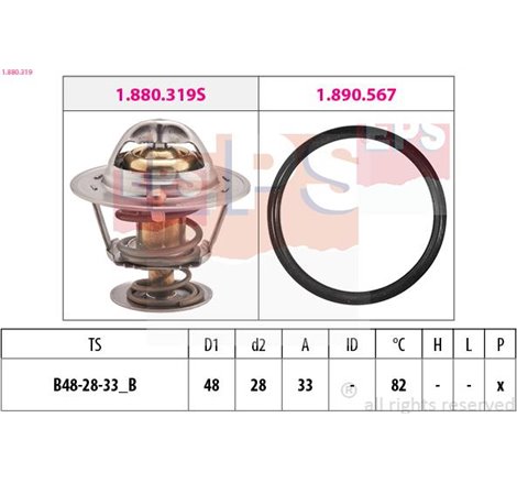 Termostat,lichid racire - EPS-1-880-319