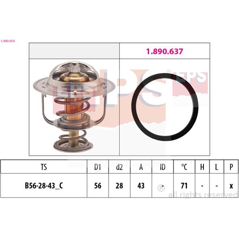 Termostat,lichid racire - EPS-1-880-650