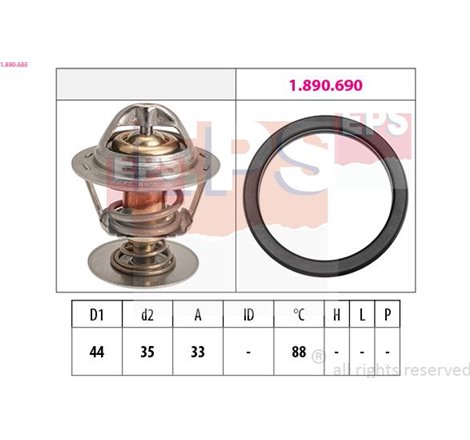 Termostat,lichid racire - EPS-1-880-685
