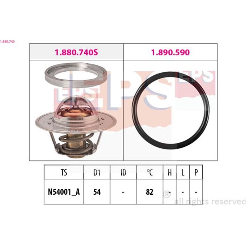 Termostat,lichid racire - EPS-1-880-740