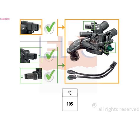 Termostat,lichid racire - EPS-1-880-927K