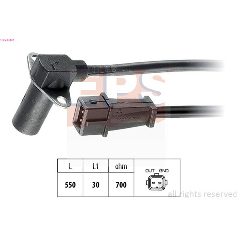 Senzor impulsuri, arbore cotit - EPS-1-953-002