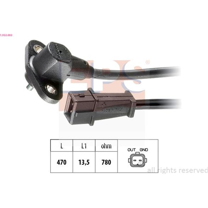 Senzor impulsuri, arbore cotit - EPS-1-953-003