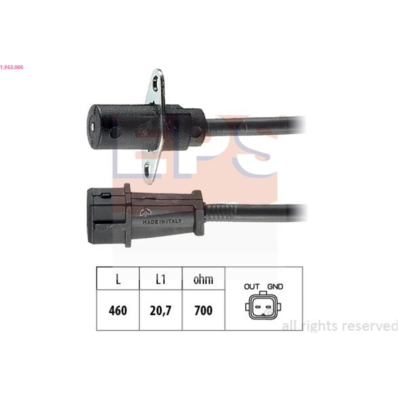Senzor impulsuri, arbore cotit - EPS-1-953-005