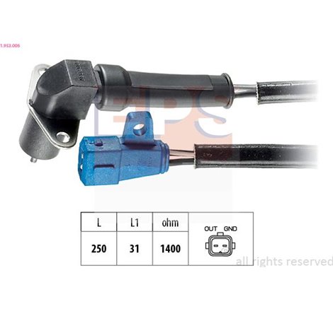 Senzor impulsuri, arbore cotit - EPS-1-953-006