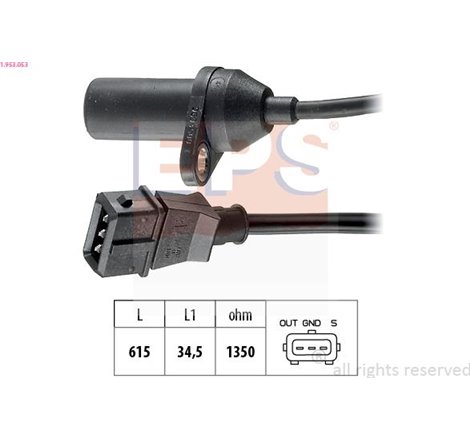 Senzor impulsuri, arbore cotit - EPS-1-953-053