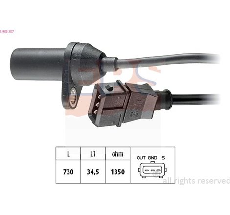 Senzor impulsuri, arbore cotit - EPS-1-953-157
