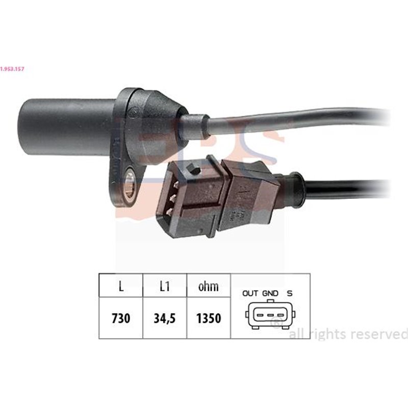 Senzor impulsuri, arbore cotit - EPS-1-953-157