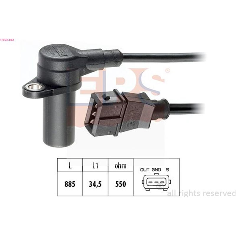 Senzor impulsuri, arbore cotit - EPS-1-953-162