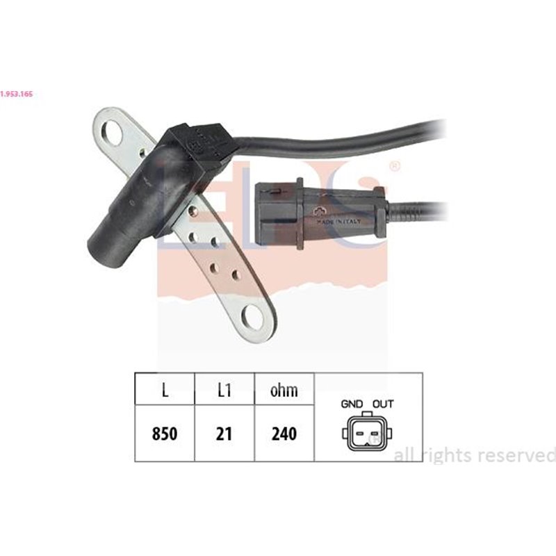 Senzor impulsuri, arbore cotit - EPS-1-953-165