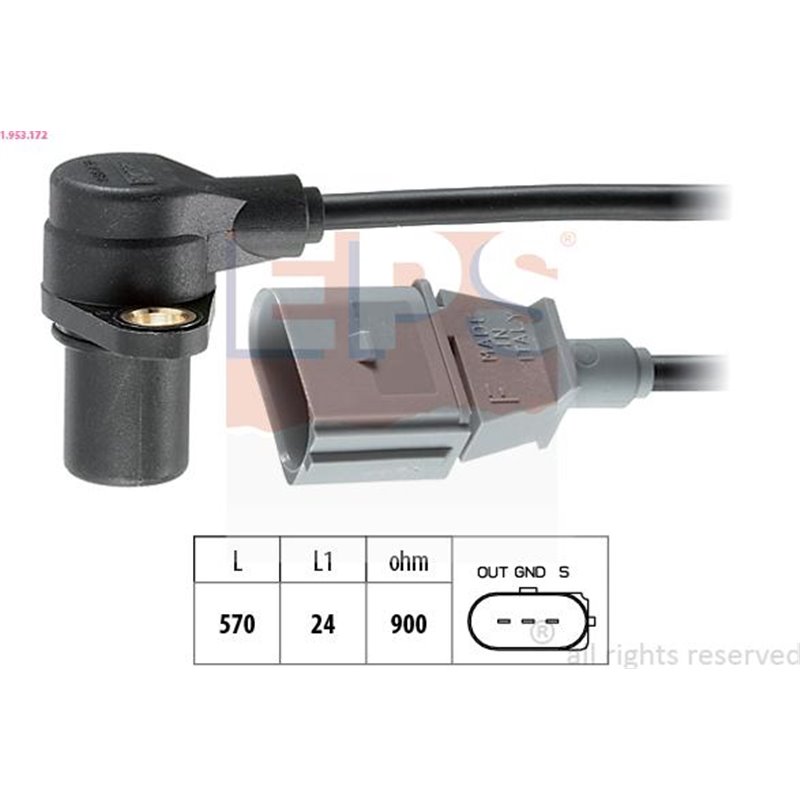 Senzor impulsuri, arbore cotit - EPS-1-953-172