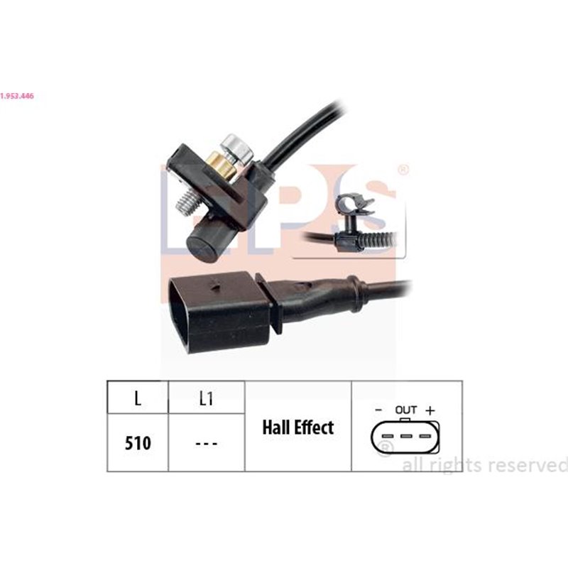 Senzor impulsuri, arbore cotit - EPS-1-953-446