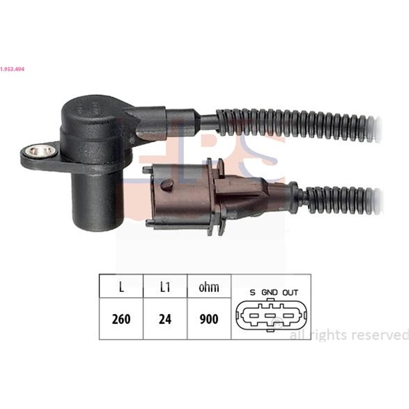 Senzor impulsuri, arbore cotit - EPS-1-953-494