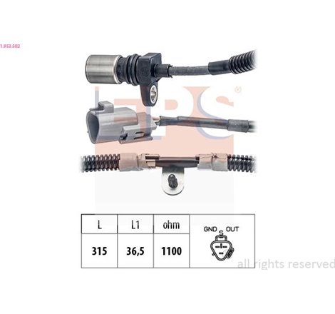 Senzor impulsuri, arbore cotit - EPS-1-953-502