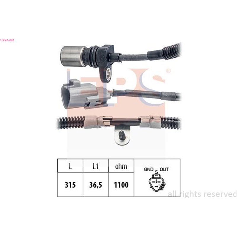 Senzor impulsuri, arbore cotit - EPS-1-953-502