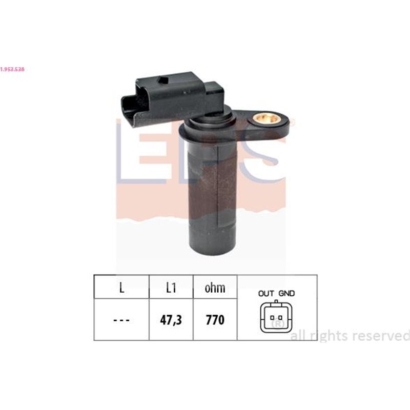 Senzor impulsuri, arbore cotit - EPS-1-953-538