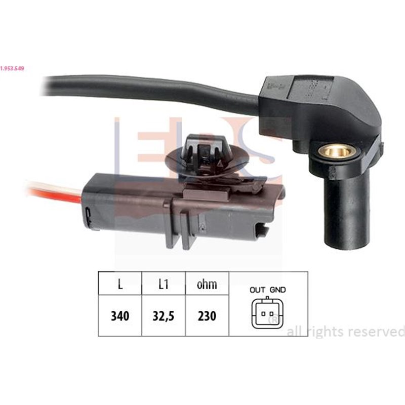 Senzor impulsuri, arbore cotit - EPS-1-953-549