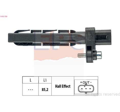 Senzor impulsuri, arbore cotit - EPS-1-953-758