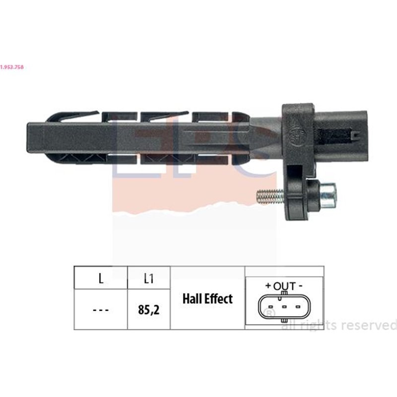 Senzor impulsuri, arbore cotit - EPS-1-953-758