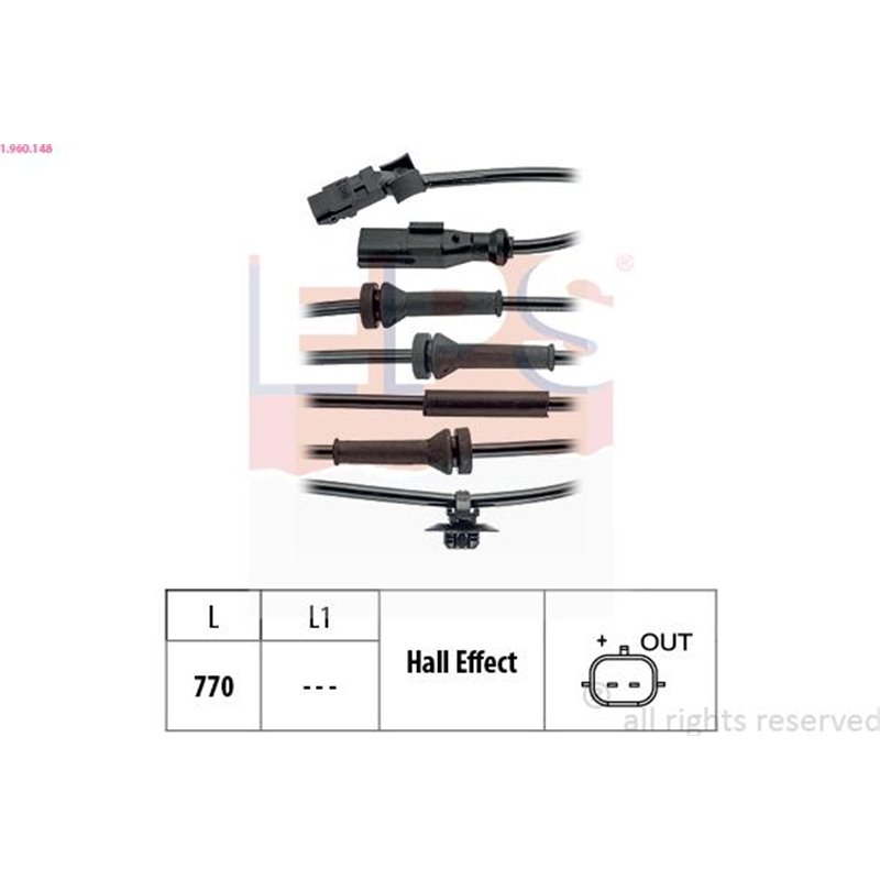 Senzor,turatie roata - EPS-1-960-148