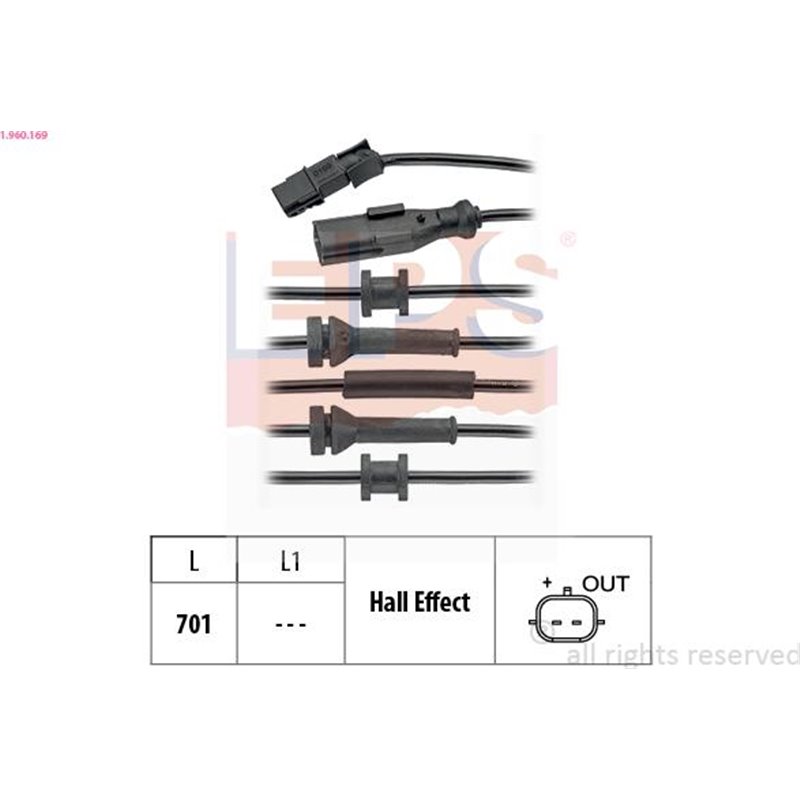 Senzor,turatie roata - EPS-1-960-169