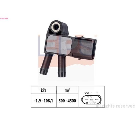 Senzor, presiune gaze evacuare - EPS-1-993-294