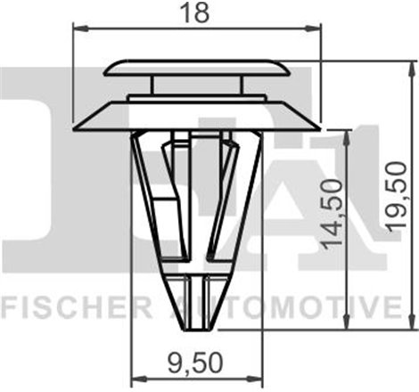Clips. acoperire decorativa si protectie - FA1-11-40012.10 - FA1-11-40012.10