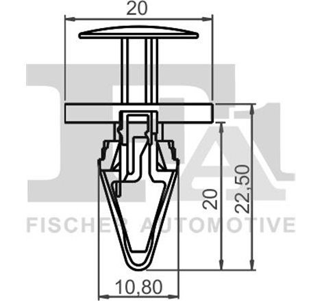 Clips. acoperire decorativa si protectie - FA1-12-20007.5 - FA1-12-20007.5