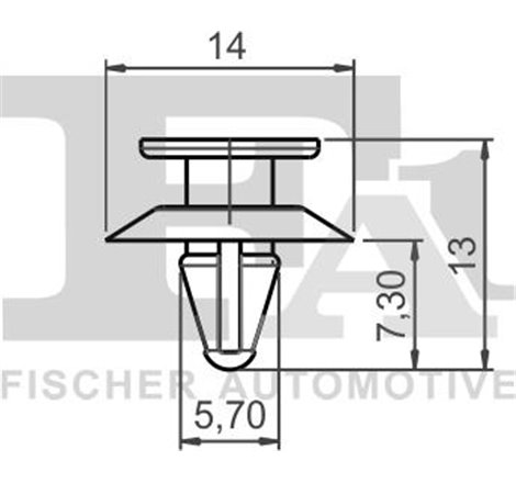 Clips. acoperire decorativa si protectie - FA1-13-40007.25 - FA1-13-40007.25