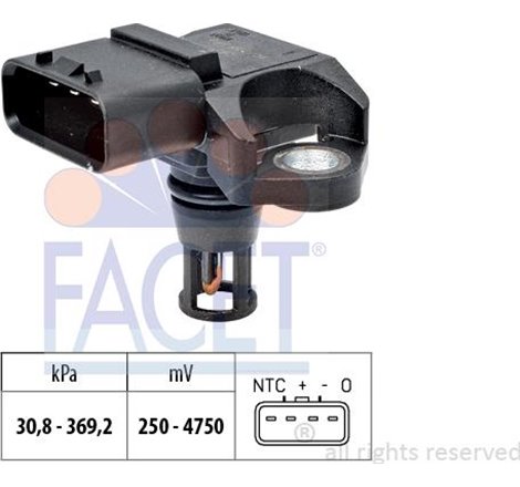 Senzor, presiune galerie admisie - FACET-10.3158