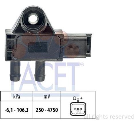 Senzor, presiune gaze evacuare - FACET-10.3271