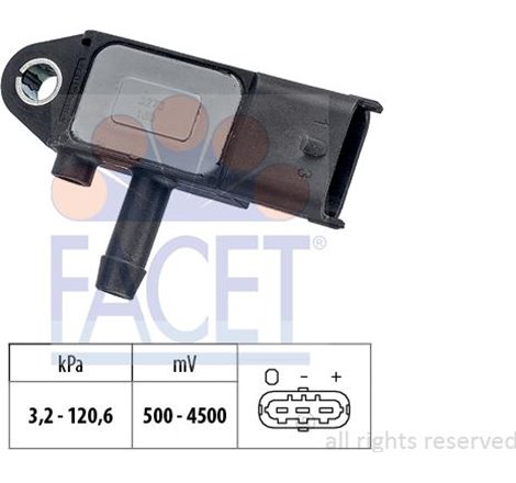 Senzor, presiune gaze evacuare - FACET-10.3273