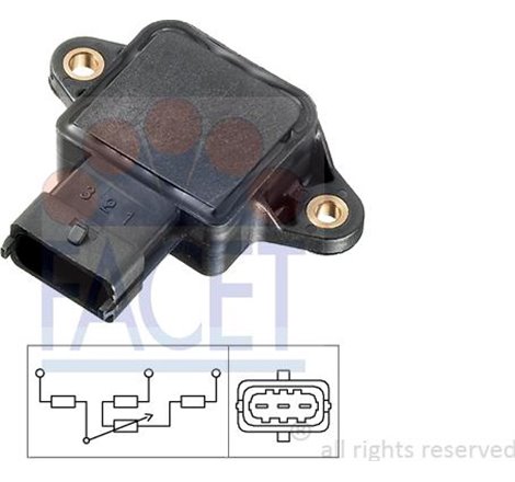 Senzor, pozitie clapeta acceleratie - FACET-10.5086