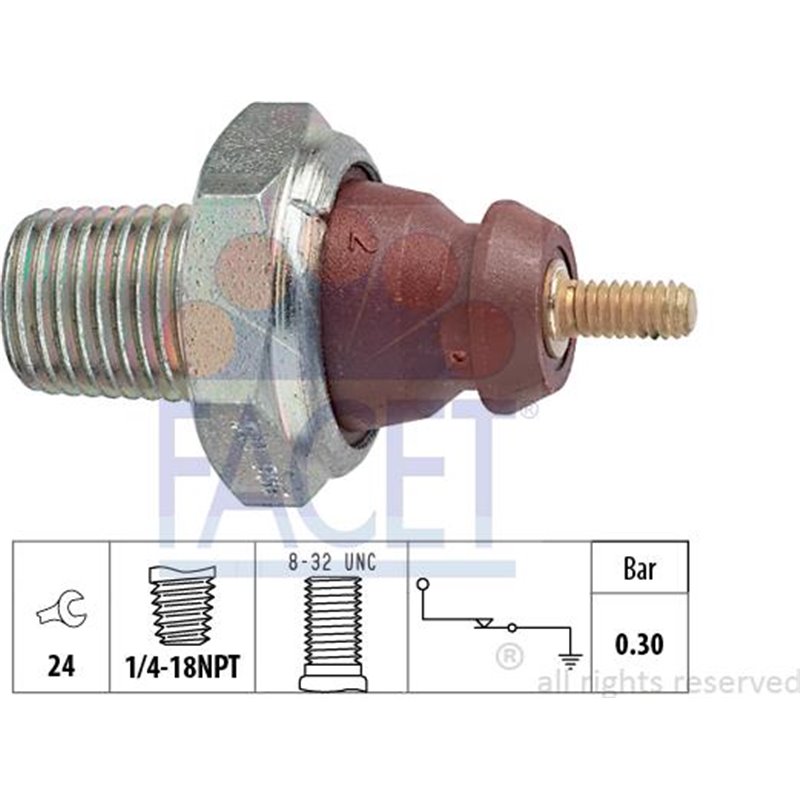Senzor,presiune ulei - FACET-7.0011