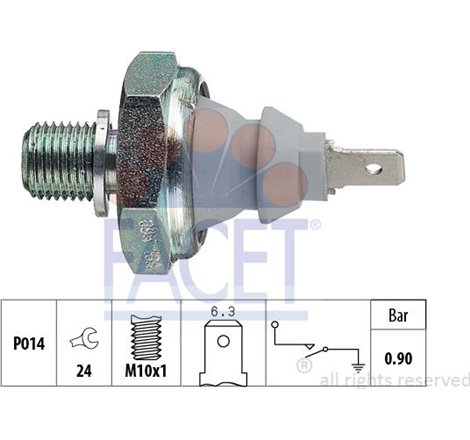 Senzor,presiune ulei - FACET-7.0095