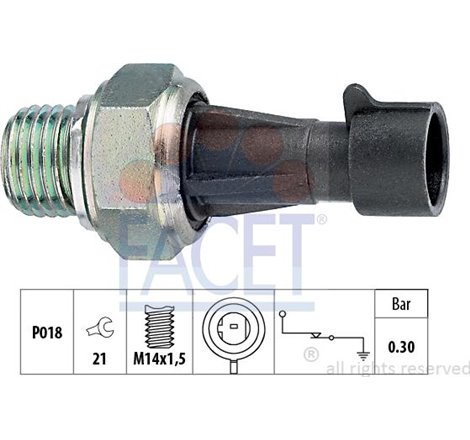 Senzor,presiune ulei - FACET-7.0096